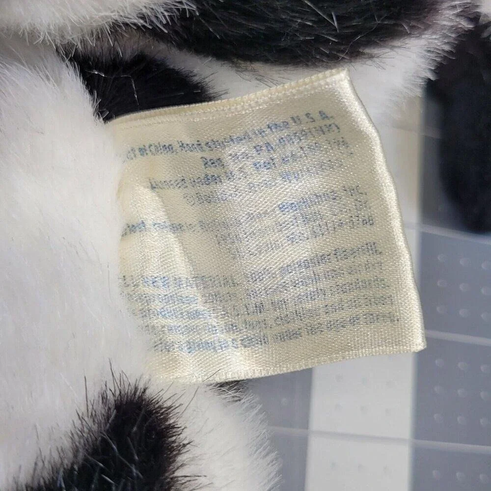 Build A Bear Plush Holstein Cow Black White Spotted 1997 Farm‎ Animal Bell FFA